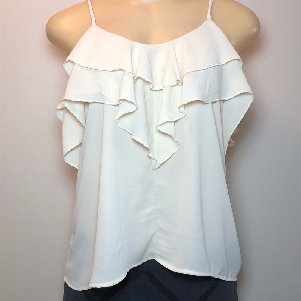 Cream spaghetti strap blouse